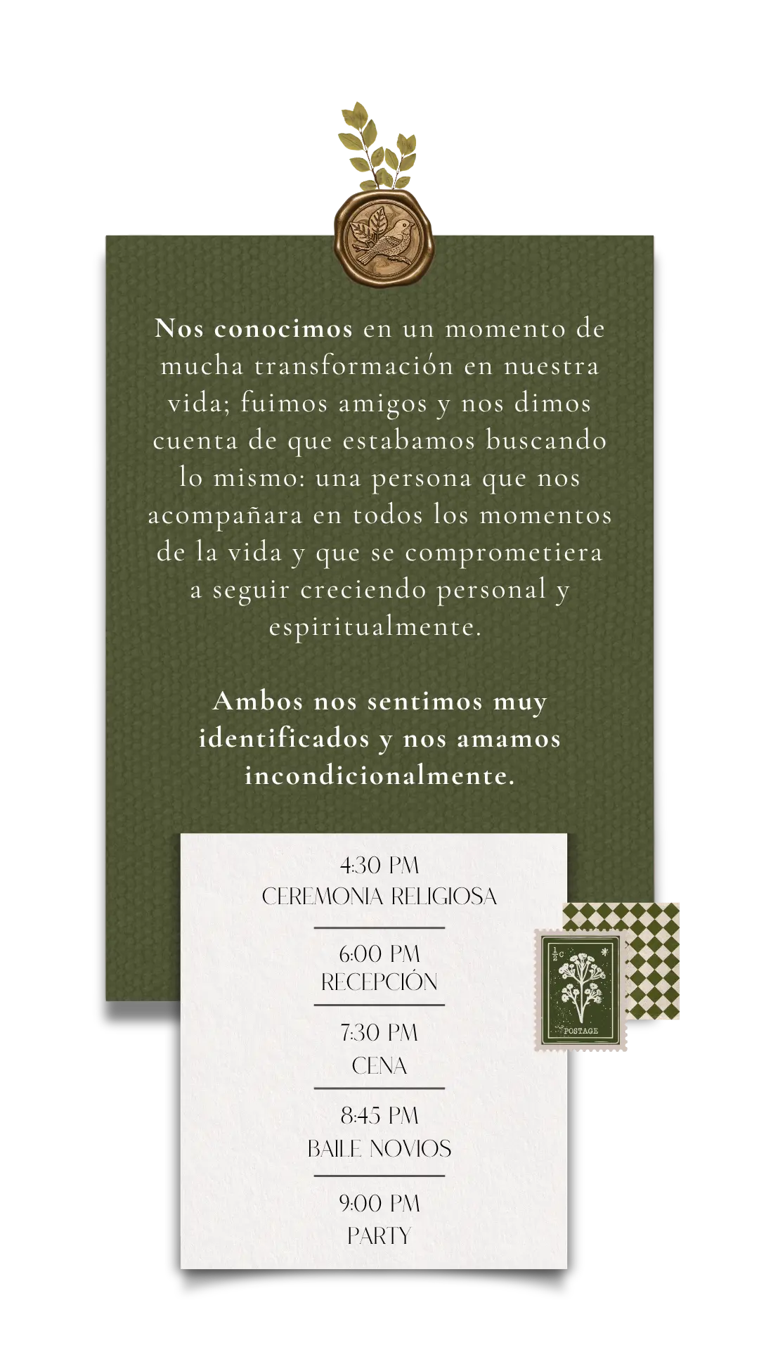 12 NUESTRA HISTORIA + HORARIO